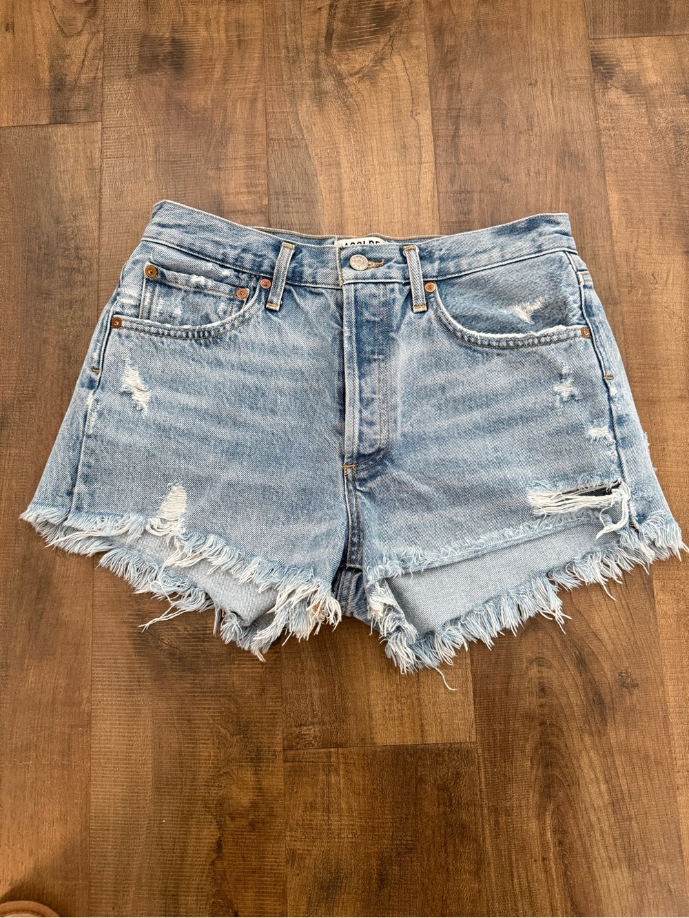 Agolde Parker Vintage Cut Off Shorts in Swapmeet Size 27